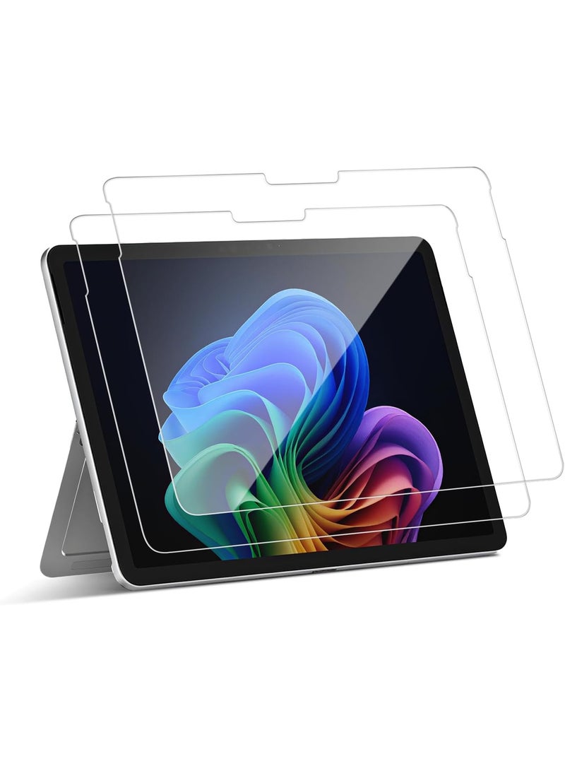 2Packs Screen Protector for Microsoft Surface Pro 12 Inch 2025, Anti Scratch Premium HD Clear 9H Hardness Tempered Glass Screen Protector Compatible with Surface Pen - Image 2